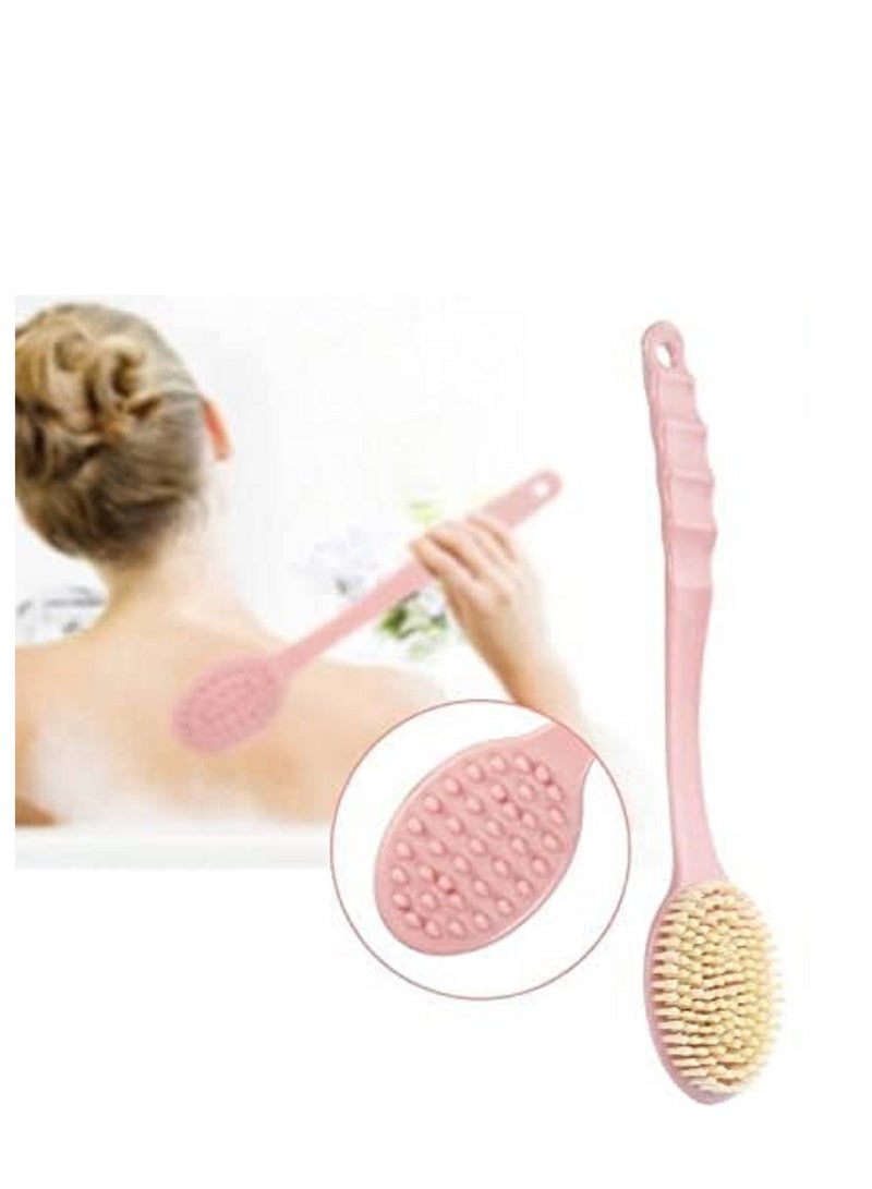 Long Handled Plastic Bath Shower Back Brush Scrubber Skin Cleaning Brushes Body for Bathroom - Image 2