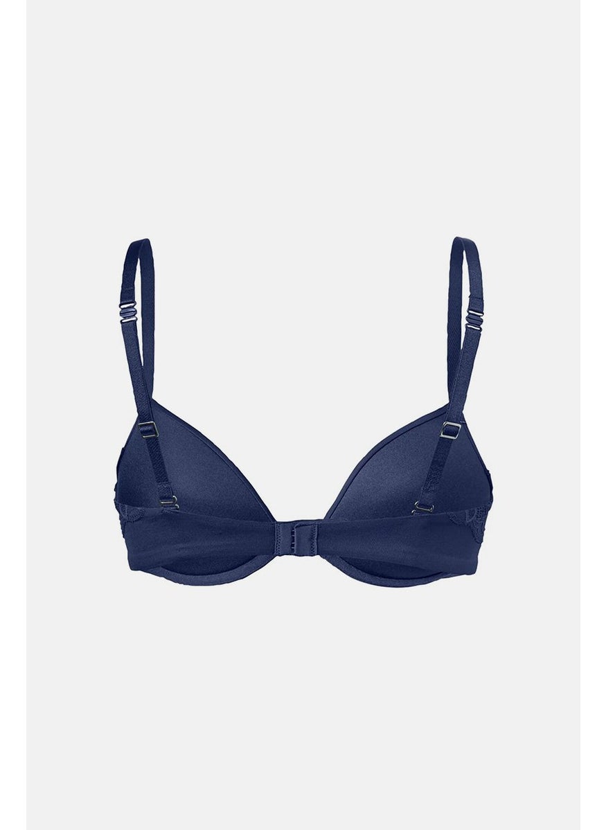 Tchibo Women Padded Underwired Push Up Bra, Navy  - Image 3
