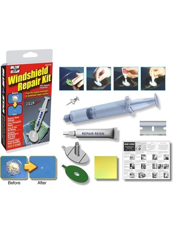 Blue Star Blue-Star Windshield Repair Kit, .027 fl oz - Image 1