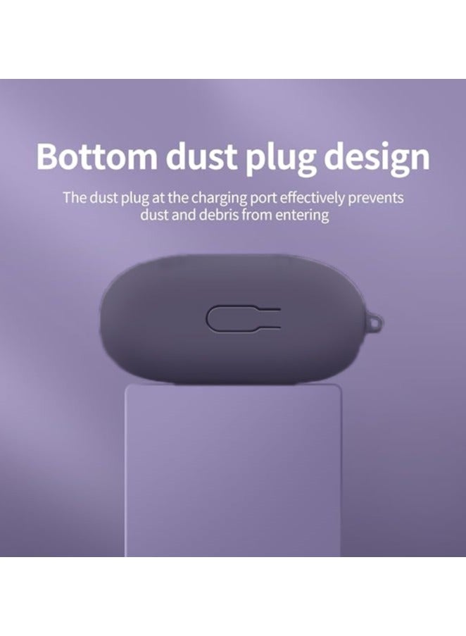 حافظة حماية من السيليكون لهاتف HUAWEI FreeClip مع غطاء سلسلة المفاتيح (أسود) - Image 3