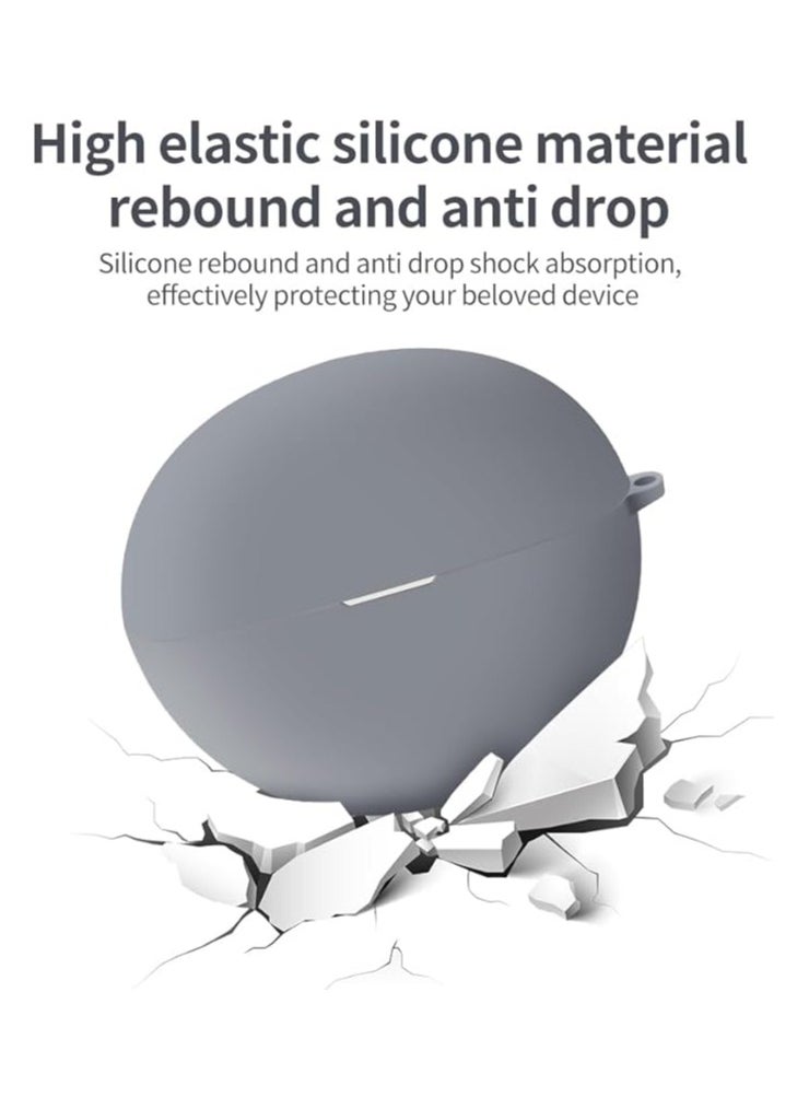 ماركة غير محددة حافظة حماية من السيليكون لهاتف HUAWEI FreeClip مع غطاء سلسلة المفاتيح (أسود)  - Image 5