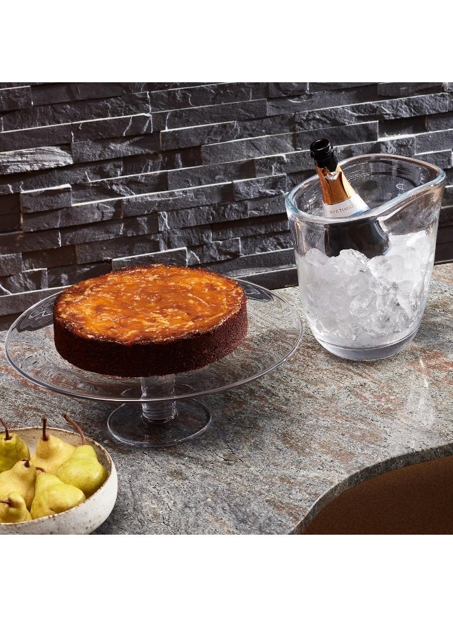 LSA International LSA International KN01 Konstantin Cakestand Ø40 cm H14.5 cm Clear  - Image 3
