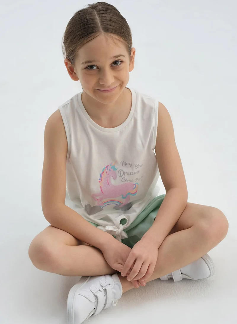 dagi Kids Unicorn Print Top