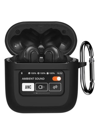 Cover For JBL Tour Pro 2, Soft Silicone Shockproof Protective Skin Case for JBL Tour Pro 2 Wireless Earbuds 2023 with Keychain, LCD Touch Screen Visible (Black) - pzsku/Z3C6CFEAED3535E746D1AZ/45/1746194857/14ab435f-8fd1-4335-a879-5be101a1cd8a
