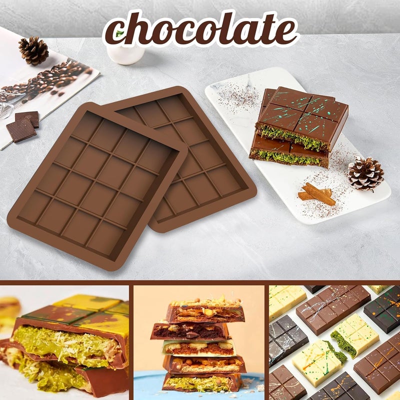 MoldBerry Silicone Chocolate Mould Deep Chocolate Bar Mold for Dubai Chocolate Bar Pistachio Kunafa Chocolate Mold Pack 1 - Image 4