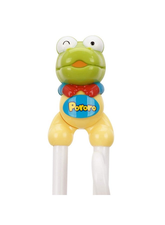 Pororo 1 X عصا تناول الطعام للأطفال على شكل ضفدع أخضر (لليد اليمنى) - Image 3