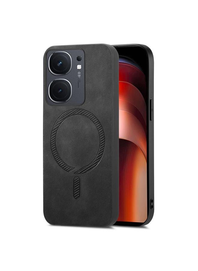 The Bros Case For vivo iQOO Neo9 / Neo9 Pro 5G Retro Magsafe Magnetic PU Back Cover Phone Case