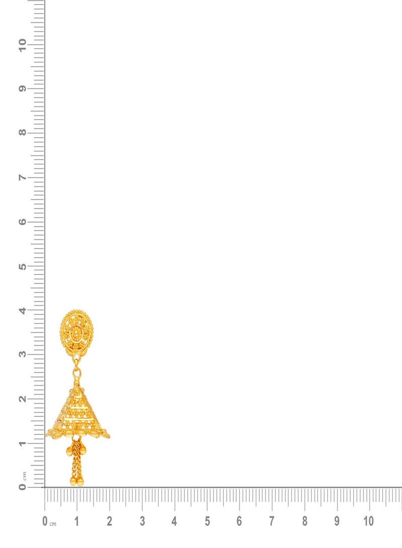 Malabar Gold and Diamonds 22k 916 Purity Malabar Gold Earring ERCOS53514Y  - Image 3
