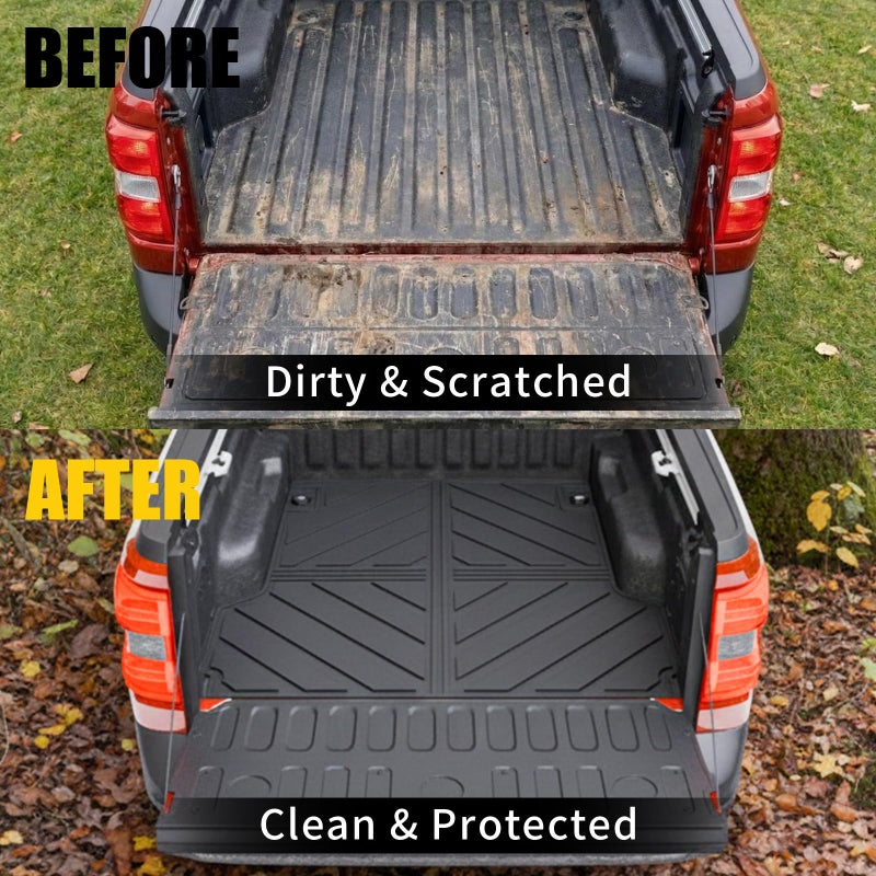 Maxzina Truck Bed Mat Compatible with 2022-2025 2026 Ford Maverick Bed Liner Protector Tailgate Protector Cargo Mat TPE Cargo Linder for 2024 Maverick Accessories (Truck Bed Mat+Tailgate Mat) - Image 2