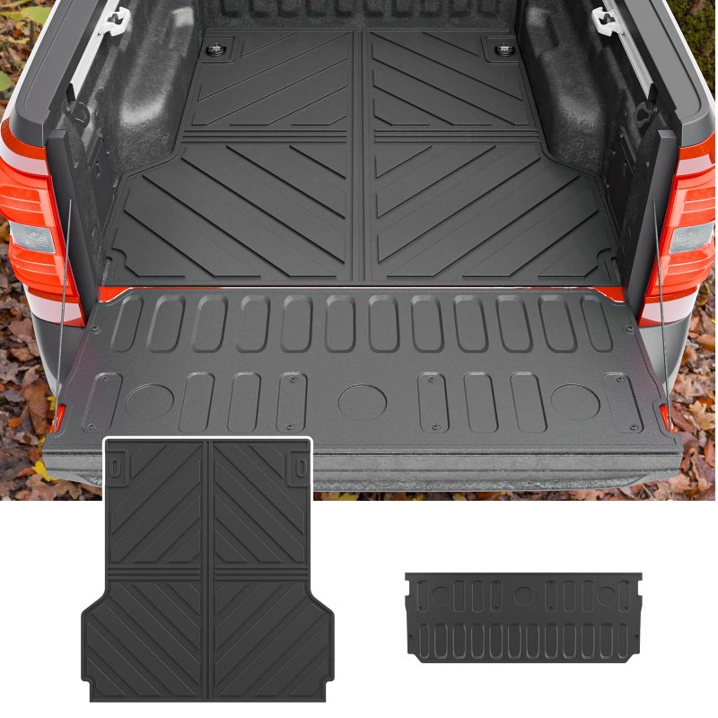 Maxzina Truck Bed Mat Compatible with 2022-2025 2026 Ford Maverick Bed Liner Protector Tailgate Protector Cargo Mat TPE Cargo Linder for 2024 Maverick Accessories (Truck Bed Mat+Tailgate Mat) - Image 1