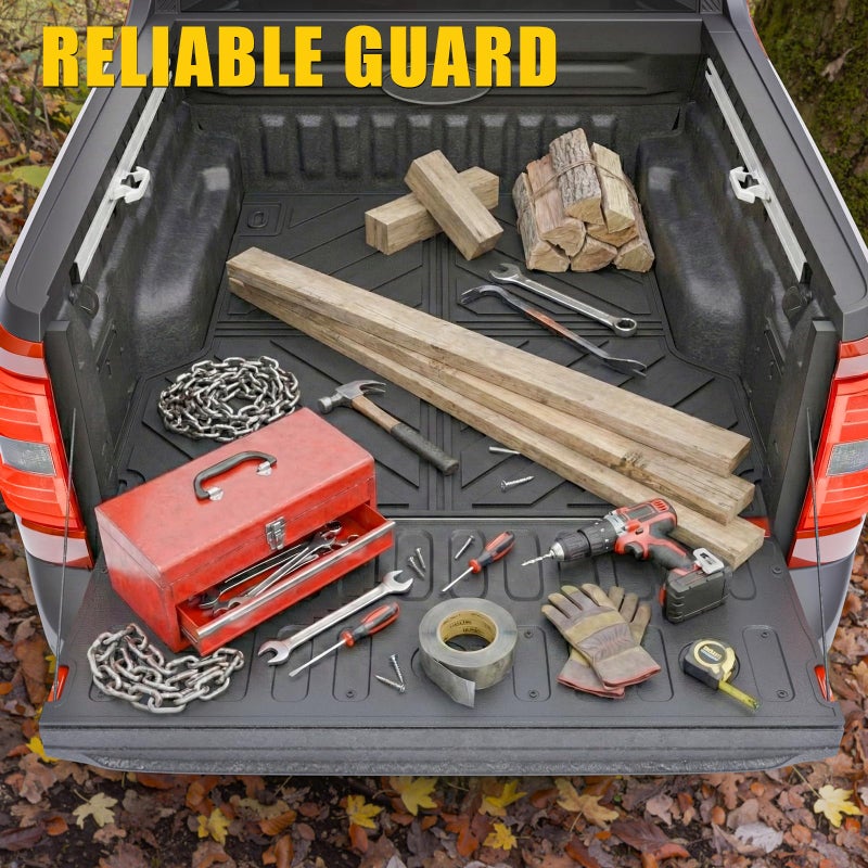 Maxzina Truck Bed Mat Compatible with 2022-2025 2026 Ford Maverick Bed Liner Protector Tailgate Protector Cargo Mat TPE Cargo Linder for 2024 Maverick Accessories (Truck Bed Mat+Tailgate Mat) - Image 3