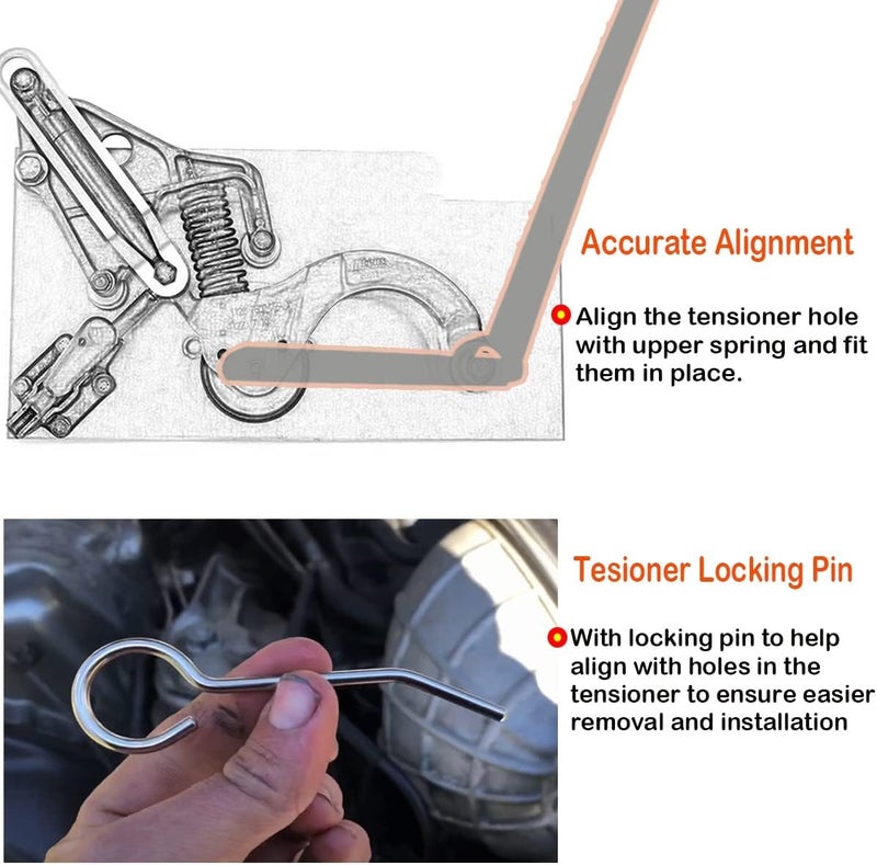 Bentolin R52 R53 Serpentine Belt Removal Tensioner Tool for Mini Cooper BMW W11 - Image 3