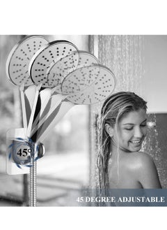 TYCOM Shower Head Holder Strong Adhesive and Waterproof Shower Head Holder  Adjustable Handheld Shower Holder Wall Mount Shower Bracket.  - Image 5