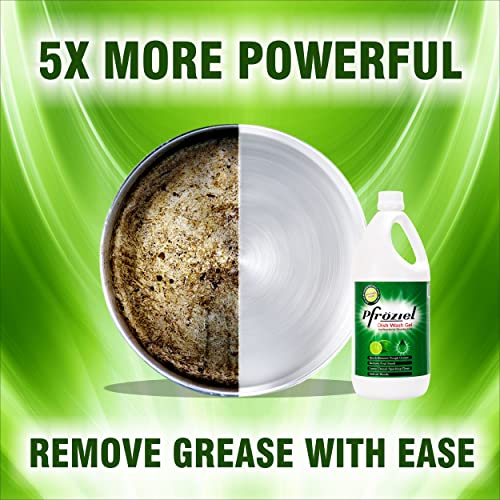 Pfroziel Dishwash Liquid Gel 1ltr (pack of 2) Remove grease, oil & odor. Leaves no Residue. - Image 4