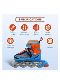 ENDLESS  EL1027 Inline Adjustable Skates Large 39 EUR (UK 5.5) - 43 EUR (UK 9) for 12 Years and Above |Aluminium Chassis and 70 mm PU Wheels | All Wheels Flash, ABEC 7 Bearings  - Image 3