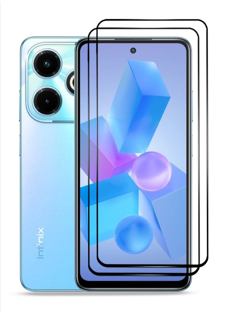 Generic - Generic-2 Pieces Infinix Hot 40i Screen Protector - Edge to Edge Tempered Glass Screen Protector, High Transparency, Delicate Touch, Anti-Explosion, Smooth Arc Edges, Easy Installation - Image 1