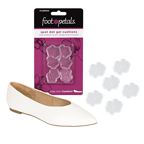 Foot Petals Spot Dot Cushion Scalloped Pressure Point Solution For Blister Relief, Clear - Image 1