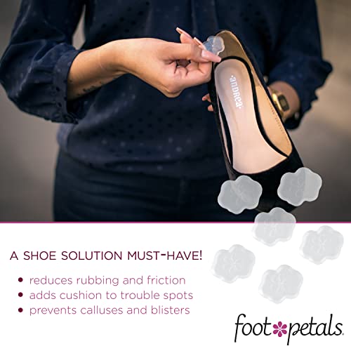 Foot Petals Spot Dot Cushion Scalloped Pressure Point Solution For Blister Relief, Clear - Image 3