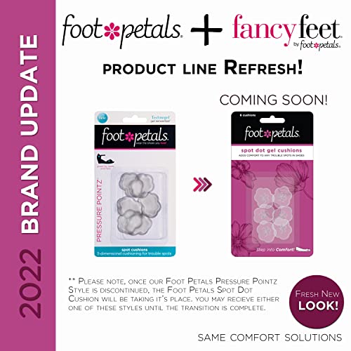 Foot Petals Spot Dot Cushion Scalloped Pressure Point Solution For Blister Relief, Clear - Image 2