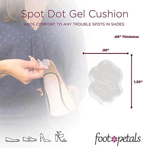 Foot Petals Spot Dot Cushion Scalloped Pressure Point Solution For Blister Relief, Clear - Image 4