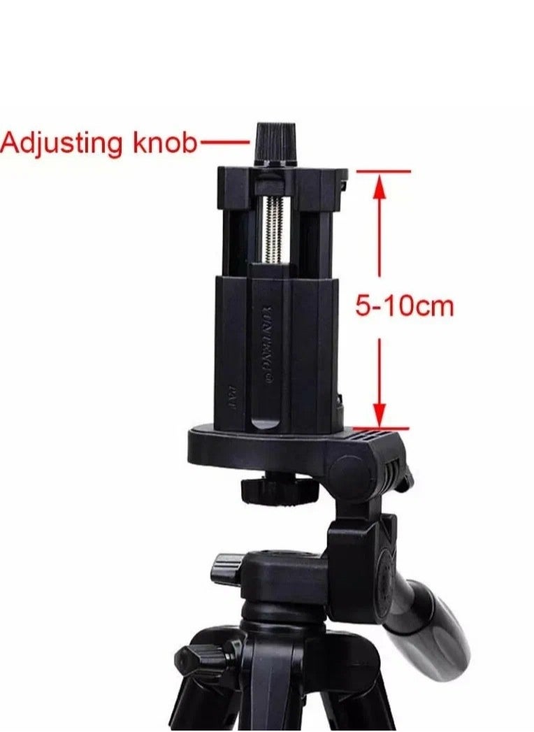 Yunteng - Yunteng VCT-5208 Professional Camera Tripod with Fluid Pan Head and Quick Release Plate, Lightweight Aluminum Alloy, Adjustable Height, Foldable Design - Image 1