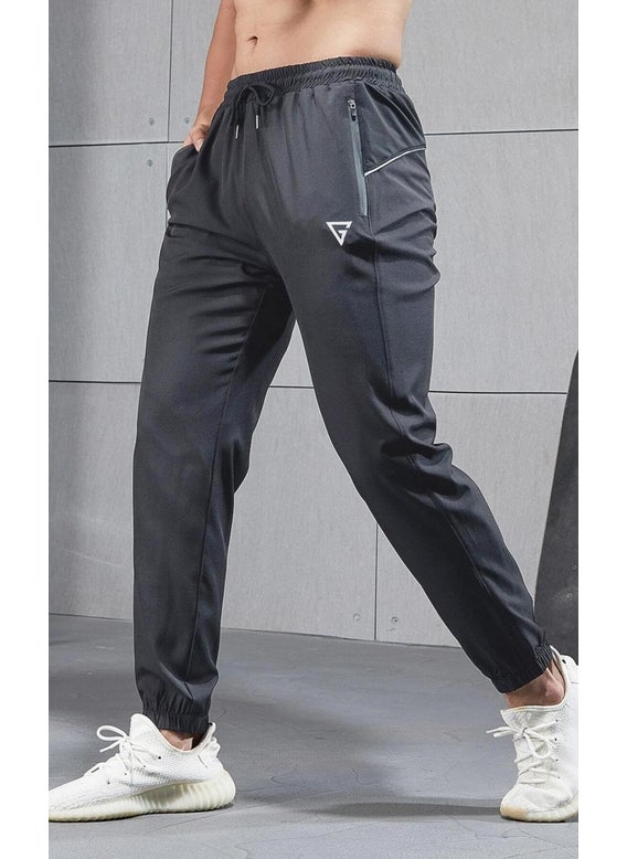 Men's Running Reflective Quick Dry Jogging Exercise Gym Sweatpants