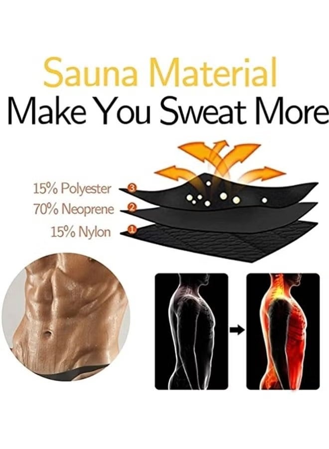Men's Weight Loss Shaping Vest Sauna Suit Neoprene Waist Trainer Exercise Belt