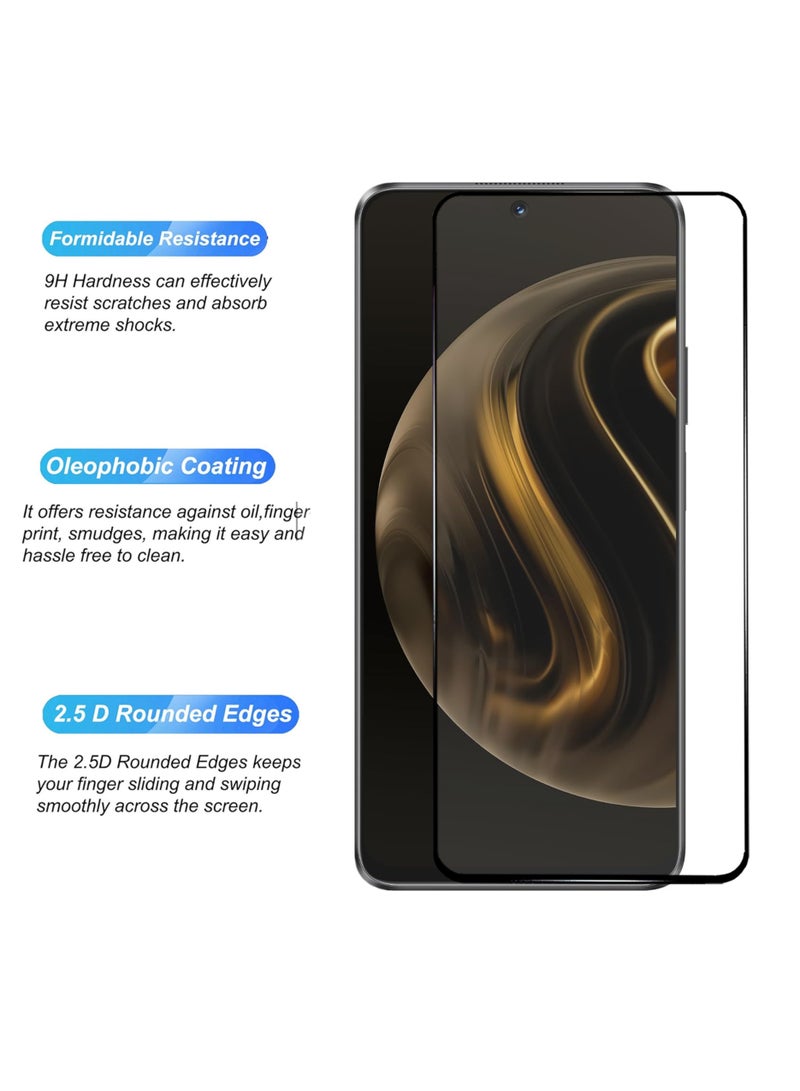 For Huawei Nova 12i Screen Protector - Edge to Edge Tempered Glass Screen Protector, High Transparency, Delicate Touch, Anti-Explosion, Smooth Arc Edges, Easy Installation - Image 3