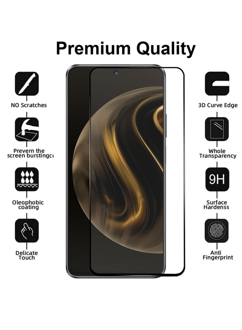 For Huawei Nova 12i Screen Protector - Edge to Edge Tempered Glass Screen Protector, High Transparency, Delicate Touch, Anti-Explosion, Smooth Arc Edges, Easy Installation - Image 2