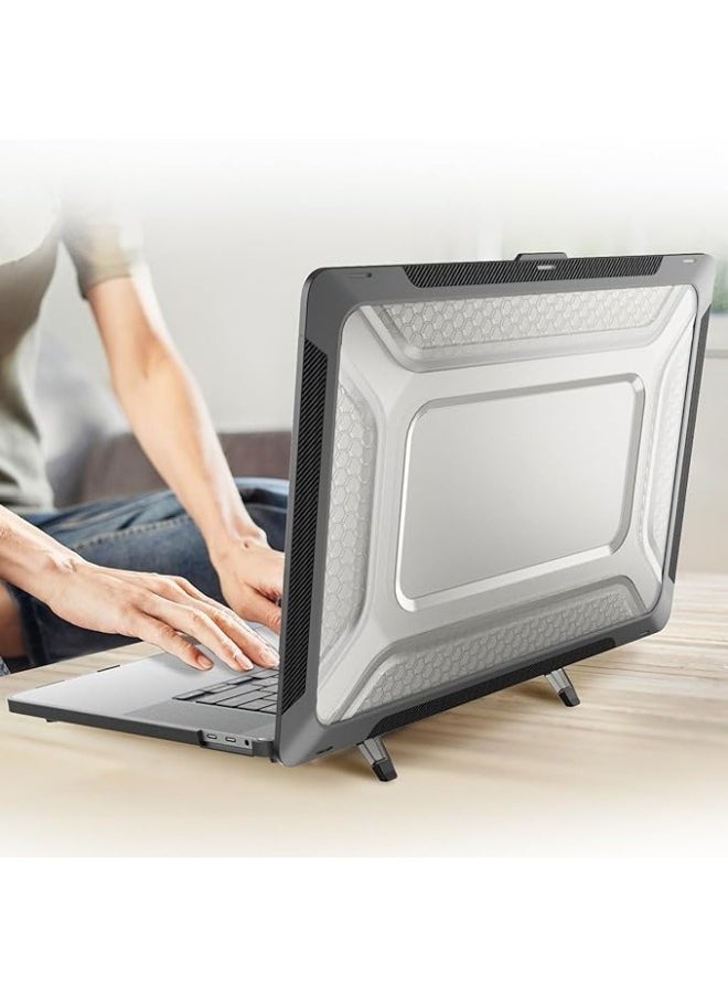 Generic - Compatible with MacBook Pro 16 Inch M3 Pro/Max (2023) & M2 Pro/Max A2780 (2023) & M1 Pro/Max A2485 (2021),Anti-Scratching Protective Case with Foldable Stand - Image 1