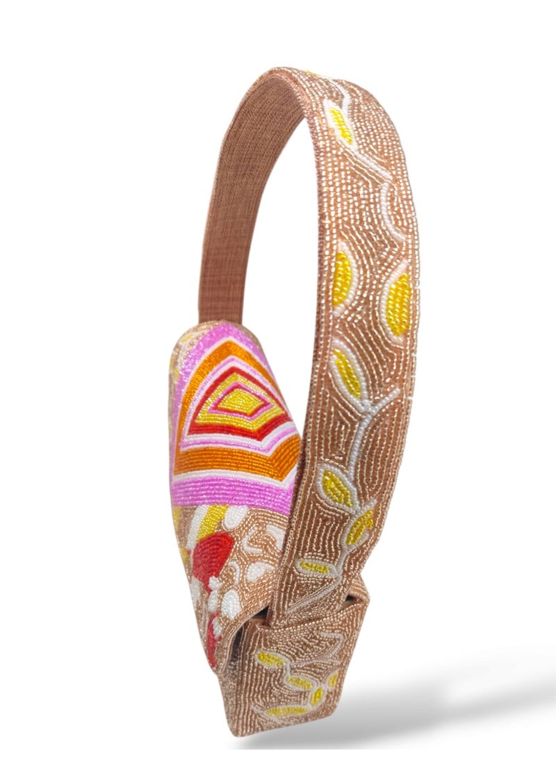 أركاد حقيبة كتف مطرزة يدوياً من أركاد – تطريز متعدد الألوان بتصميم أنيق - Image 3