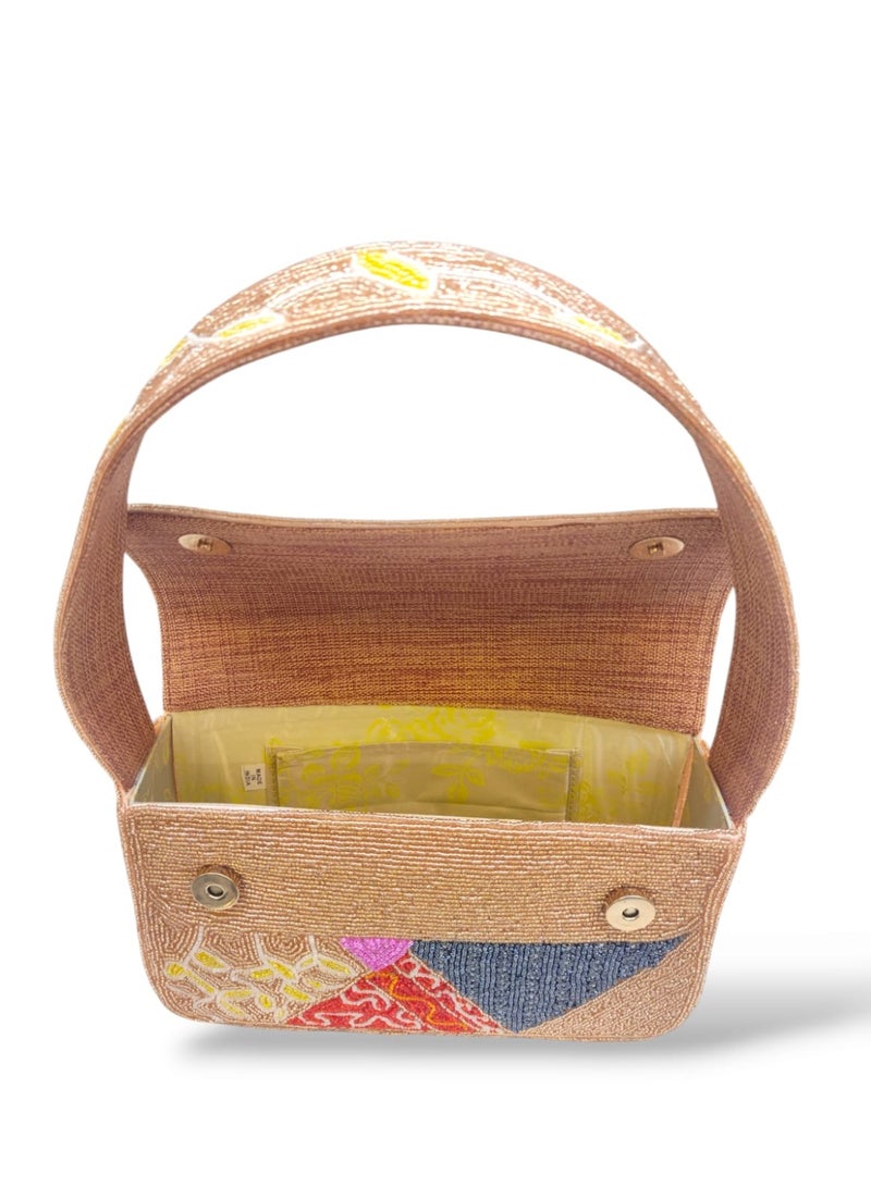 أركاد حقيبة كتف مطرزة يدوياً من أركاد – تطريز متعدد الألوان بتصميم أنيق - Image 2