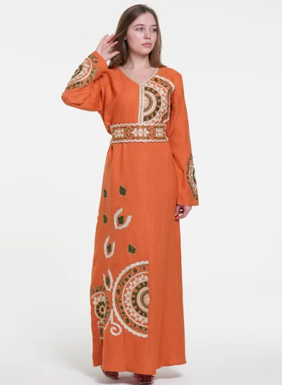 AL BENT AL SHARQIEH embroidred jalabiya dress