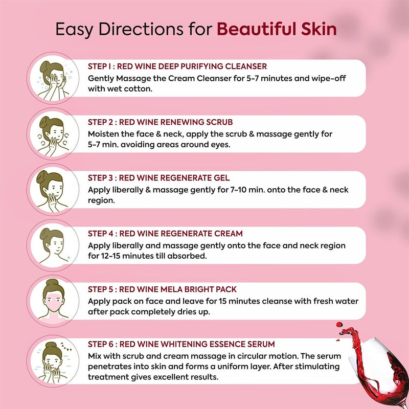 FYC Professional Yavi Cosmetics RED WINE FACIAL KIT - Image 4