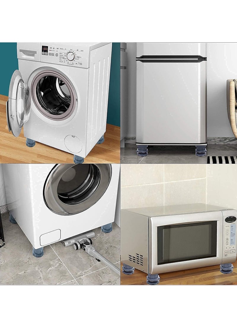 Hihonor Washing Machine Support, Adjustable Height Anti Vibration Pad, High Load Bearing Noise Cancelling, for Flip Washing Machine Refrigerator ( 4 Pcs) - Image 2