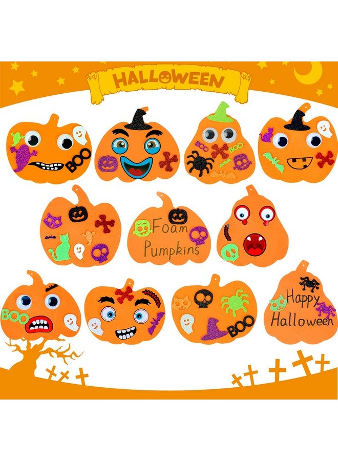 ماكس فن مجموعة ملصقات إسفنجية على شكل قرع الهالوين من ماكس فن، 312 قطعة، مجموعة أدوات حرفية للهالوين للأطفال، مجموعة لامعة كبيرة، ديكور ذاتي اللصق للهالوين - Image 2