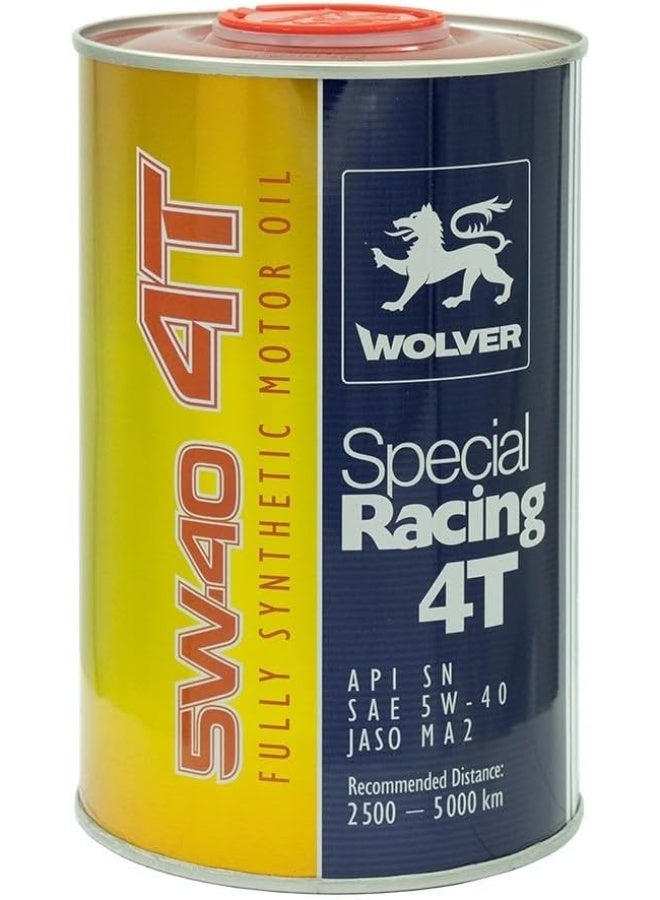 WOLVER زيت محرك وولفر سبشل ريسينغ 4T 5W-40 صناعي بالكامل 1 لتر - Image 1
