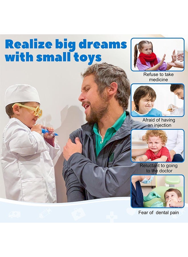 Doctor Kit for Toddlers 3-5 Years Old, 9-Piece Doctor Bag Pretend Play Toys, Durable Medical Kit with Toy Stethoscope, Pink Doctor Gift for Girls - Image 4