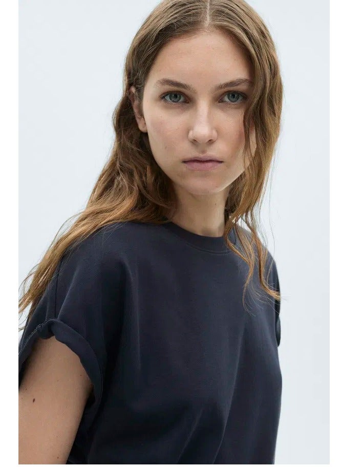 MANGO Casual Crew Neck T-Shirt - Image 3