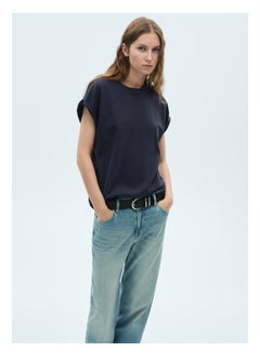 MANGO Casual Crew Neck T-Shirt  - Image 1
