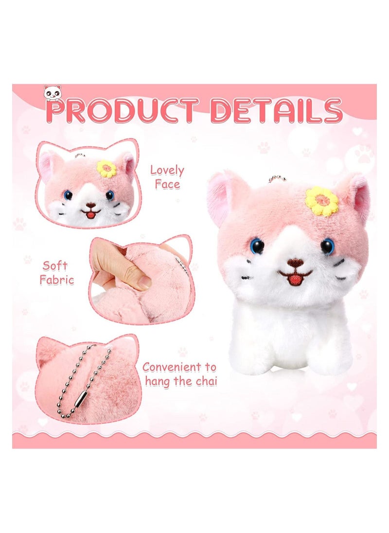 Generic - 9 Pcs Mini Cats Plush Toy Kitten Stuffed Animals Stuffed Cats Lot Tiny Stuffed Kitten Soft Plush Cats Doll Hanging Pendant Ornament for Backpacks Handbags Keychains Pencil Cases - Image 1