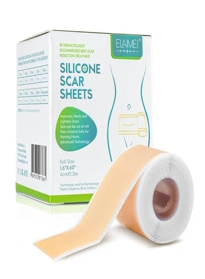 CESITRA Silicone Scar Sheets, Silicon gel sheets for Scars Transparent Medical Silicone Gel Tape for Scar Removal, Silicone Scar Tape Roll For Hypertrophic Scars and Keloids Caused by Surgery - Image 3