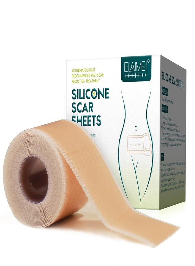 CESITRA Silicone Scar Sheets, Silicon gel sheets for Scars Transparent Medical Silicone Gel Tape for Scar Removal, Silicone Scar Tape Roll For Hypertrophic Scars and Keloids Caused by Surgery - Image 1