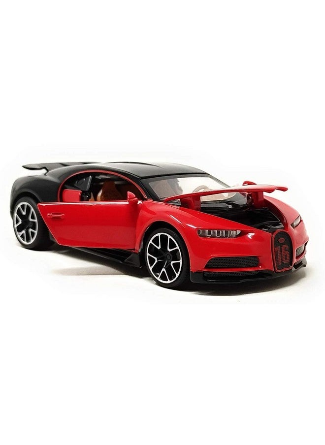 Bluebell Red 1:32 Scale Die Cast Pull Back Sedan Blinking Lights Car Jeep Openable Door Toy for Kids Best Gifts Mini Vehicles Toys for Kids (Bugati Chiron- Red) - pzsku/Z3C6E268F54ABB7D9A0CFZ/45/_/1740118765/db209ed6-481d-4d51-b7b6-bbb7365e12a0