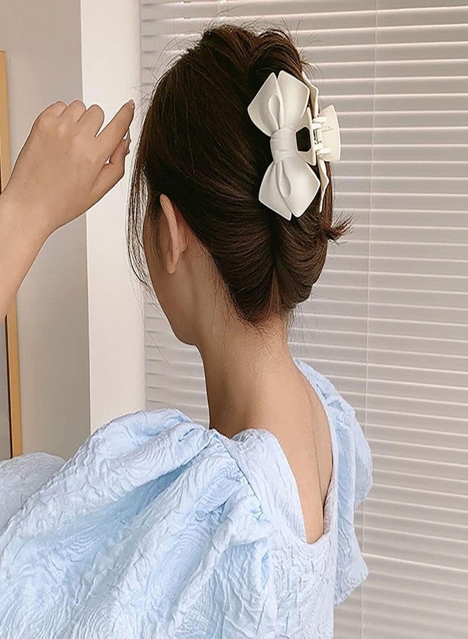VORSET 3 pcs Bow Claw Clip Bow Hair Clips for Girls Medium Claw Clips for Thin Thick Claw Clips for Long Hair Cute Clip Non Slip Hair Bows Clips for Women Hair Accessories for Women Girls - Image 5