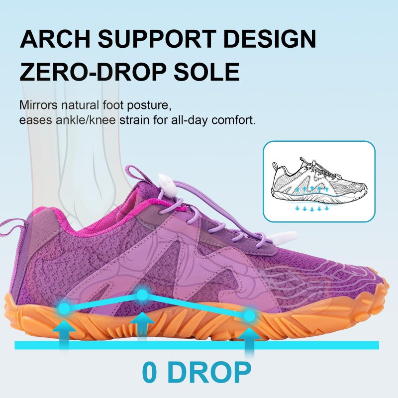 ELETON Hike Barefoot Shoes Womens Men Footwear,Pro-Healthy&Non-Slip Water Shoe for Women Men, Wide Toe Running Shoes Boots Sneakers Unisex - Image 4