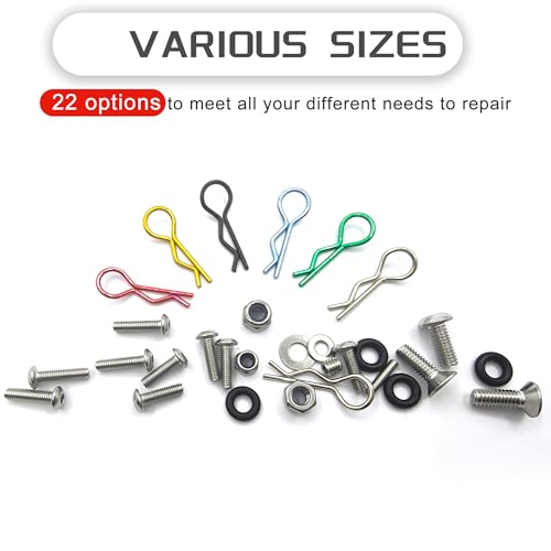 HOPLEX 1008PCS Universal RC Screw Kit Screws Assortment Set 304 Stainless Steel Hardware Fasteners for Traxxas Axial Redcat HPI Arrma SCX10 Losi 18 110 112 116 Scale RC Cars Trucks Crawler - Image 5
