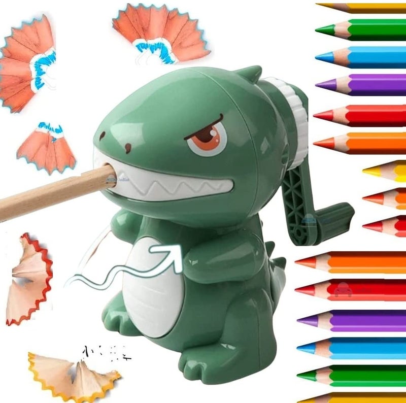 FunBlast FunBlast Sharpener for Kids - Dinosaur Pencil Sharpener, Table Sharpener Machine, Birthday Return Gift, Sharpeners for School Supply and Office (Random Color) - Image 1