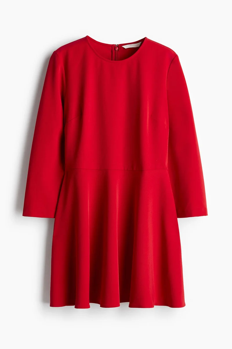 H&M Flared-skirt twill dress