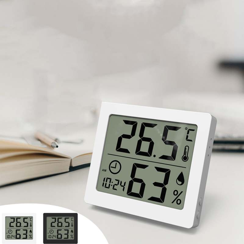 Digital Thermometer 7.7x7x1.28cm Accurate Climate Monitoring Humidity Monitor - Updated Backlight Compact Design Hygrometer Sensor for Baby Room - Image 1